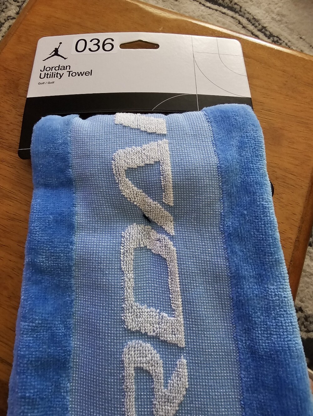Jordan Utility Towel in Blue & White Nike Golf Towel